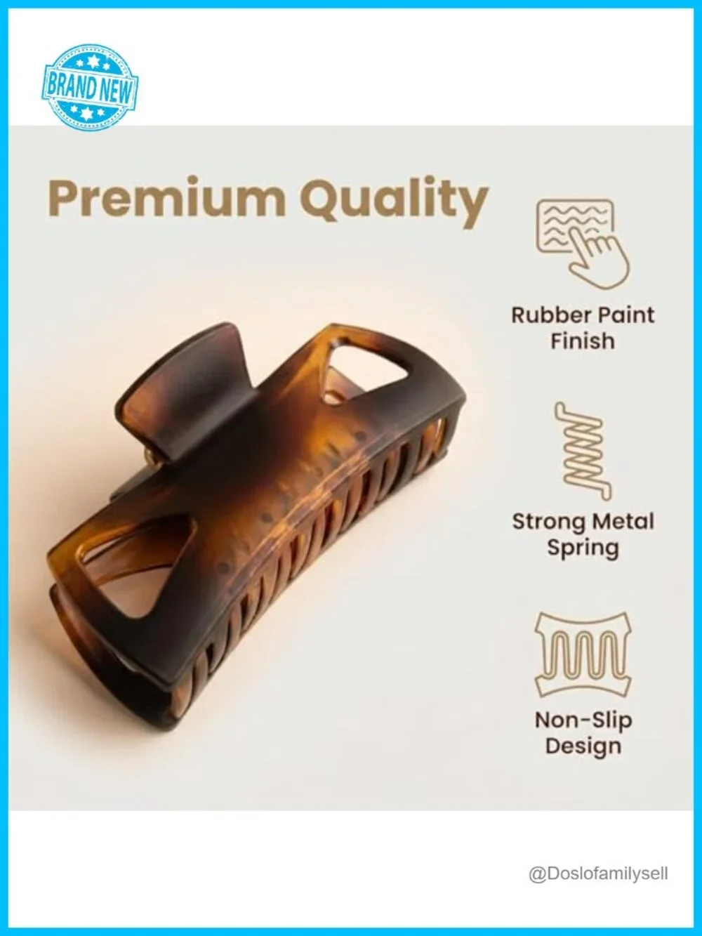 PREMIUM ACETATE HAIR CLAW CLIPS NON-SLIP STRONG HOLD HAIR ACCESSORIES